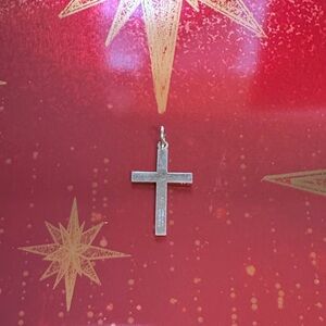 ANN GALE Silver Cross Pendant gold filled